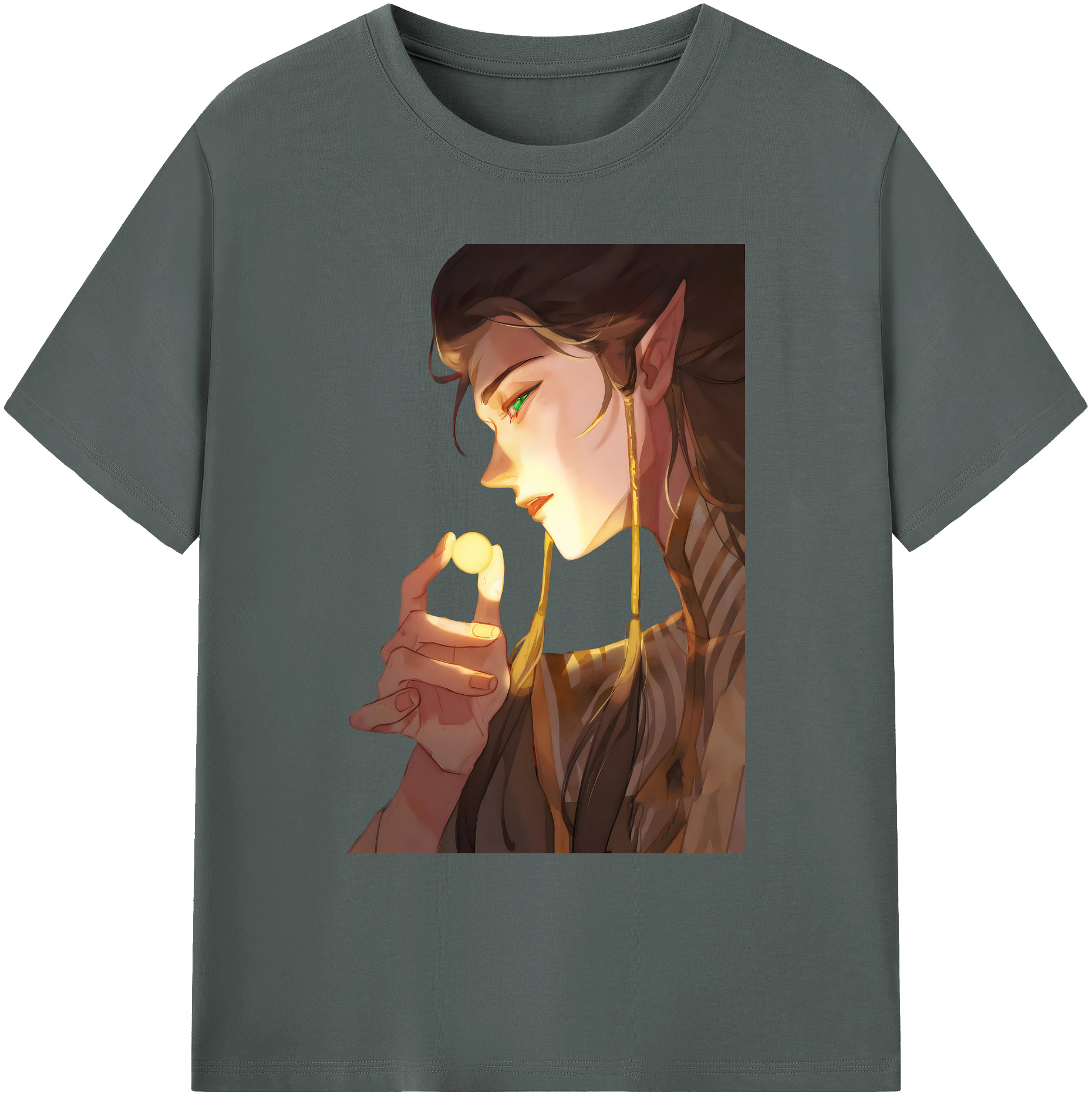（画像用） Ne Zha 2 ナタ 魔童の大暴れ 綿100％ メンズ半袖Tシャツ｜肌触りやわらか＆通気性
